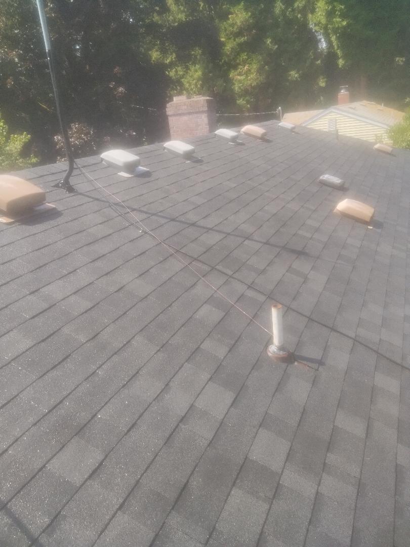 Cleaned roof ready for Eugene's wet season