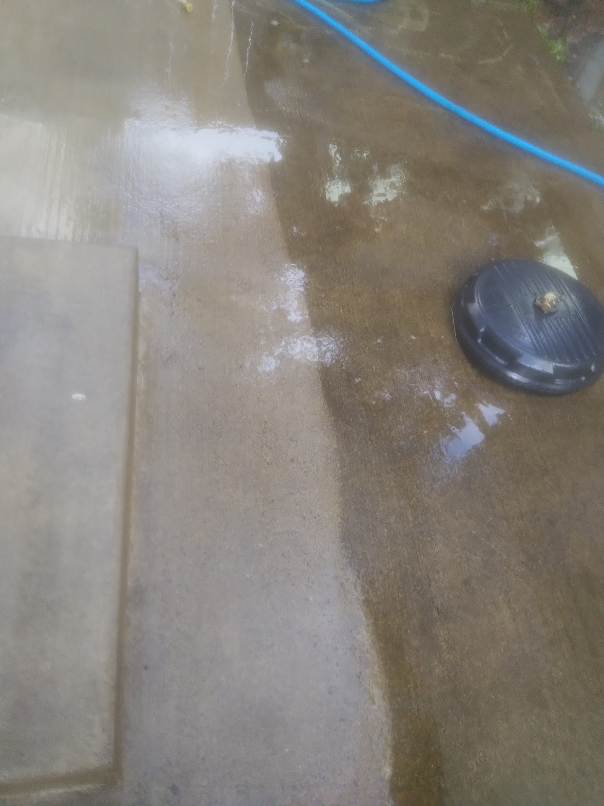 Driveway pressure washing removing stains in Eugene, OR