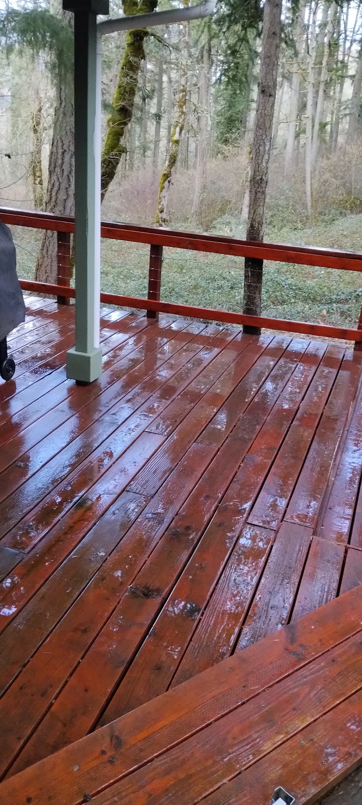 Deck moss removal and sealing project in Eugene, OR