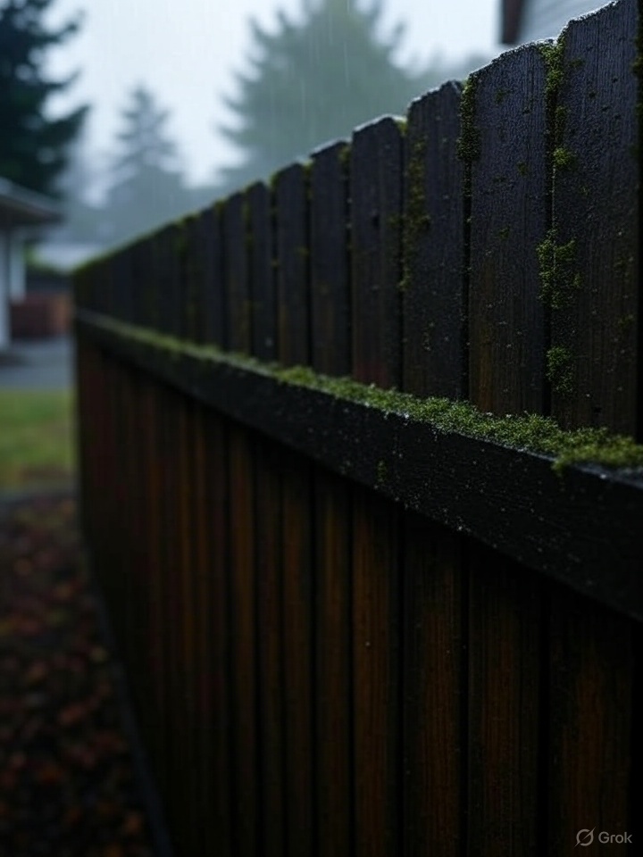 Fence protection and cleaning from moss in Eugene, OR